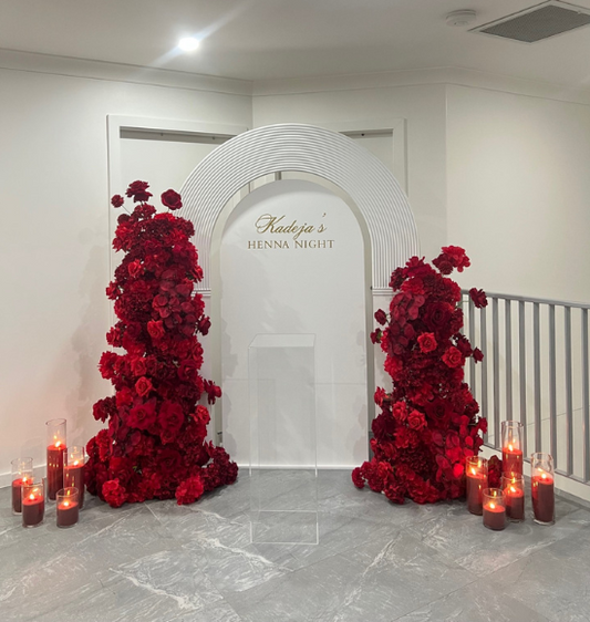Henna Floral Candle Package