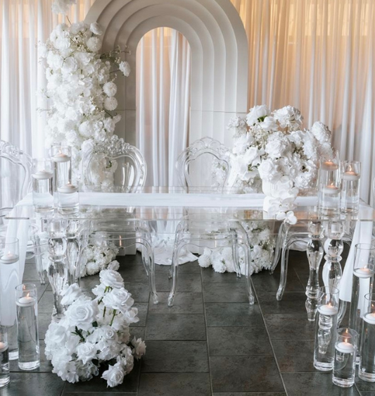 Acrylic Clear Table Hire