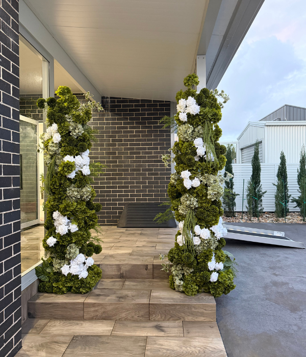 Freestanding Floral Columns