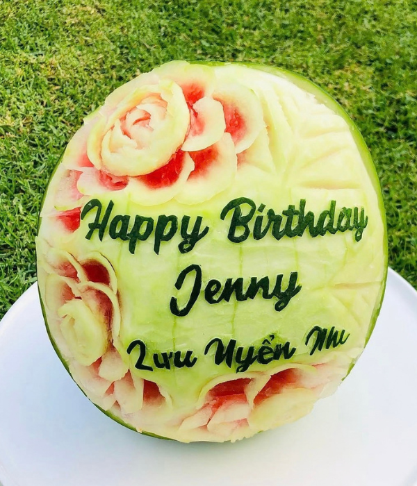 Birthday Watermelon Carving