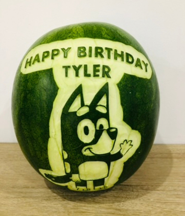 Bluey Watermelon Carving