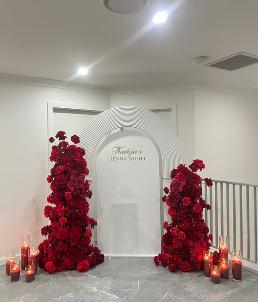 Henna Floral Candle Package