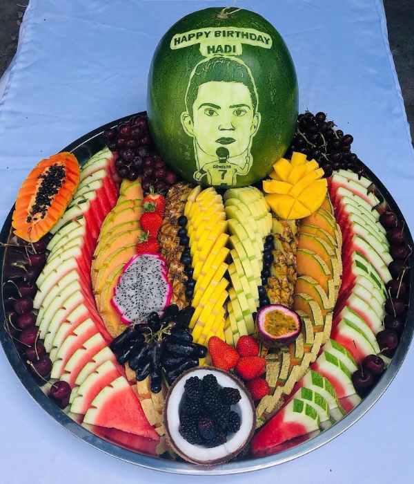 Ronaldo Watermelon Carving