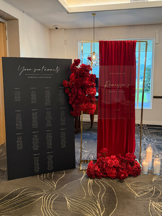 Welcome Sign and Seating Chart