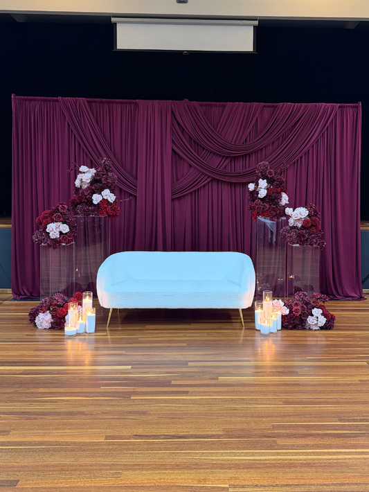 Burgundy Luxe Draping Package